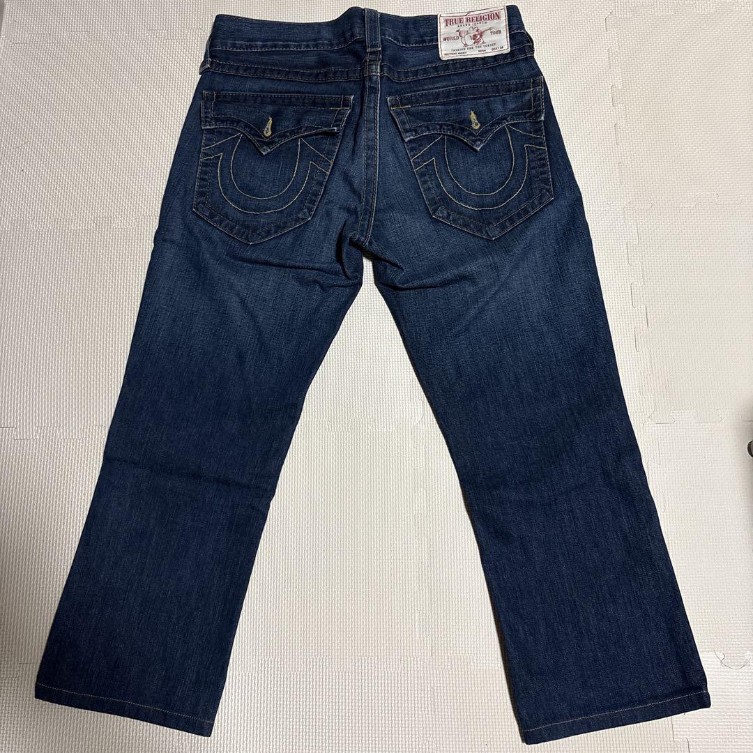 True Religion ダークブルー デニム TRUE RELIGION ストレートデニム ダークブルー - メルカリ