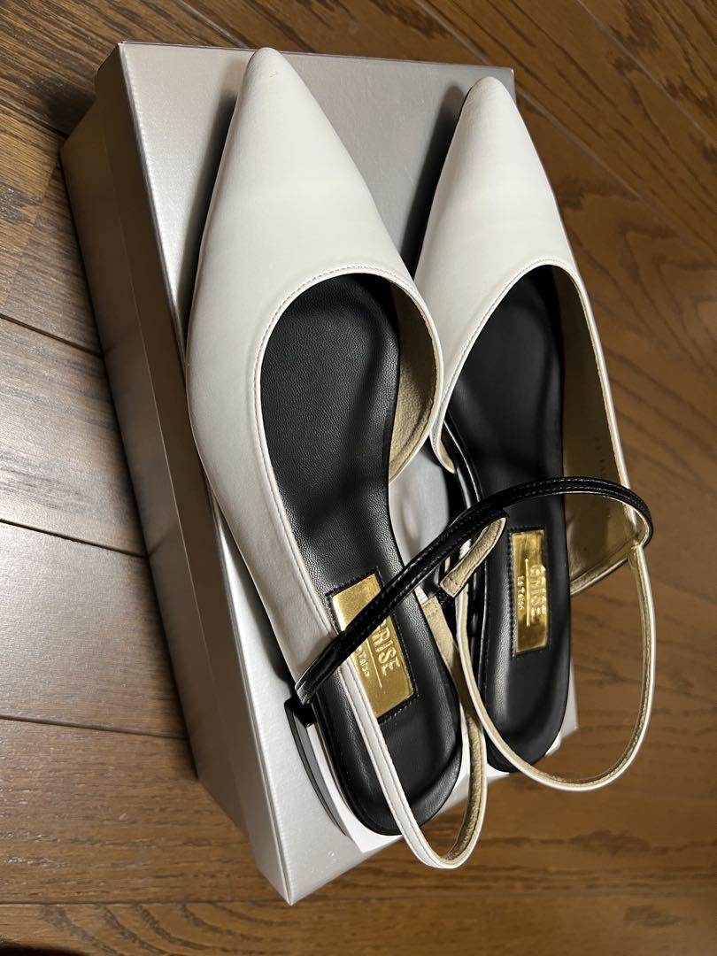 【新品】ルタロン/GRISEポインテッドストラップスリングバック