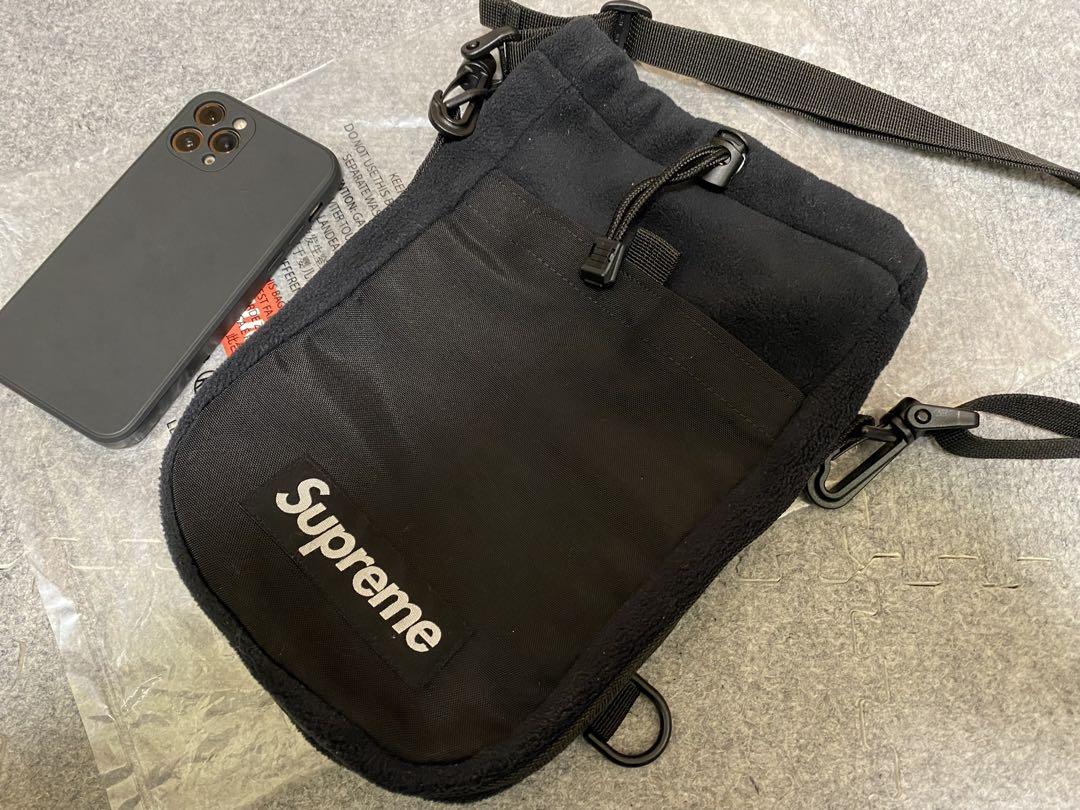 【美品】Supreme ブラック ショルダーバッグ