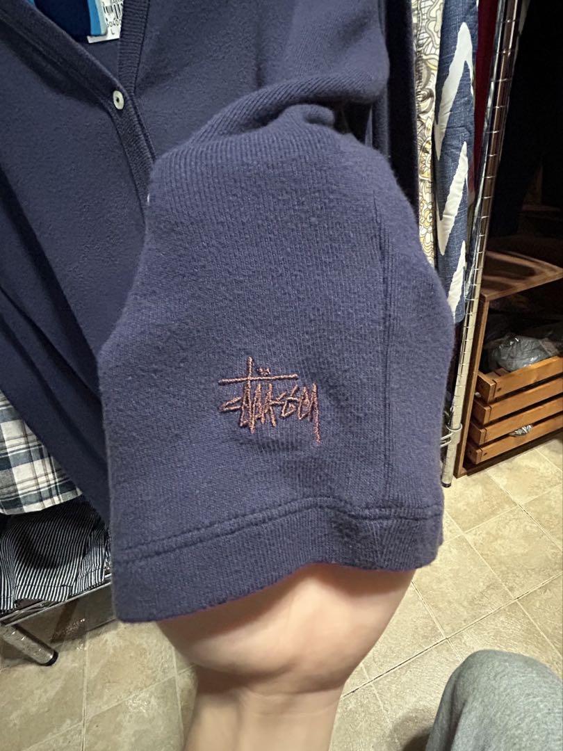 old stussy 90's 紺タグ カーディガン - メルカリ