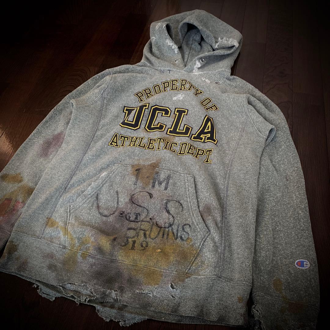 襤褸 boro リバースウィーブ一点物 UCLA Athletic Dept. 襤褸 boro リバースウィーブ一点物 UCLA Athletic Dept.