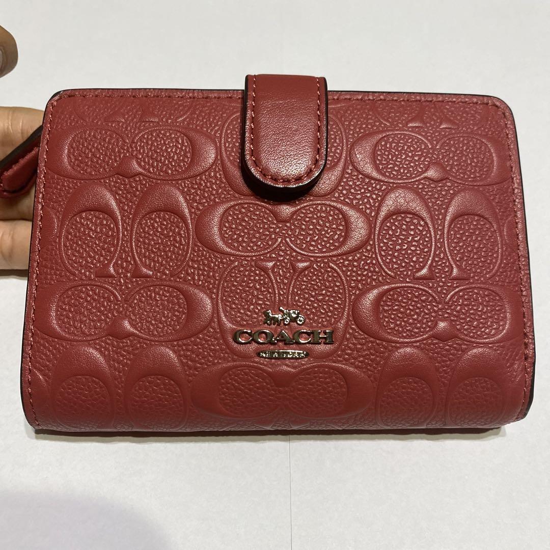 【未使用★完売品】COACH 二つ折り財布 ミディアム コーナージップ コーチ COACH MEDIUM CORNER ZIP WALLET ミディアム コーナー
