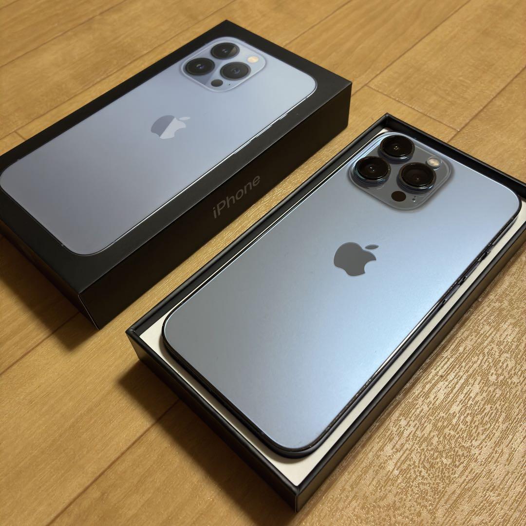 【美品】iPhone13pro 128GB　シエラブルー　付属品全てあり　本体