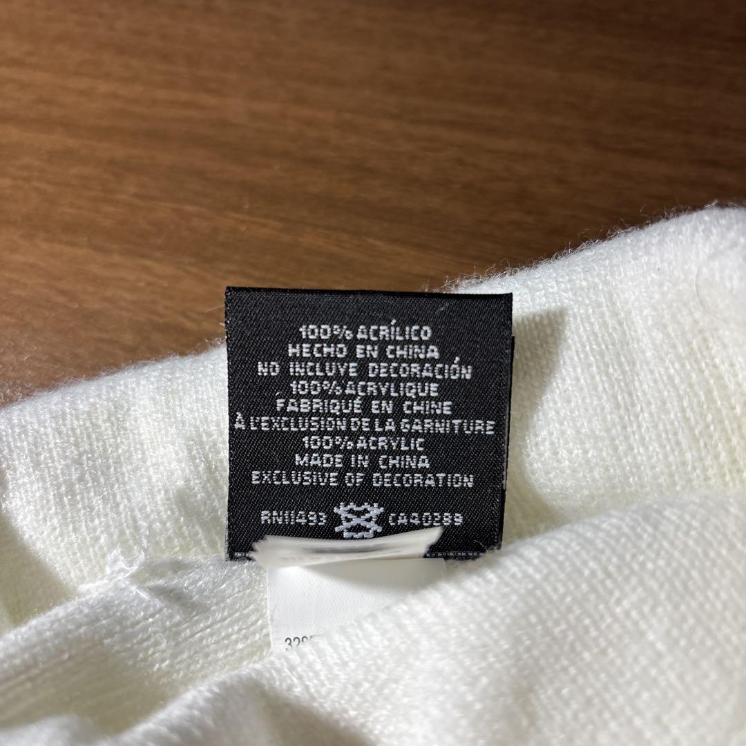 Supreme ニット帽 ホワイト 100%アクリル