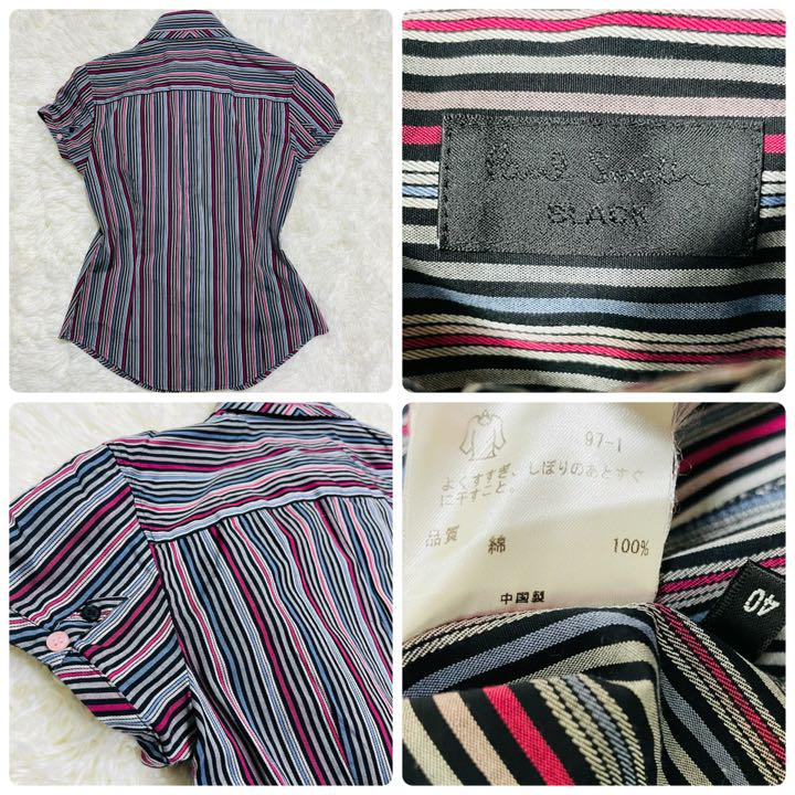 いします ほぼ新品 3ピーススーツ ストライプ 黒 4PhVL-m76175379316 高級✨Paul Smith Black グレー