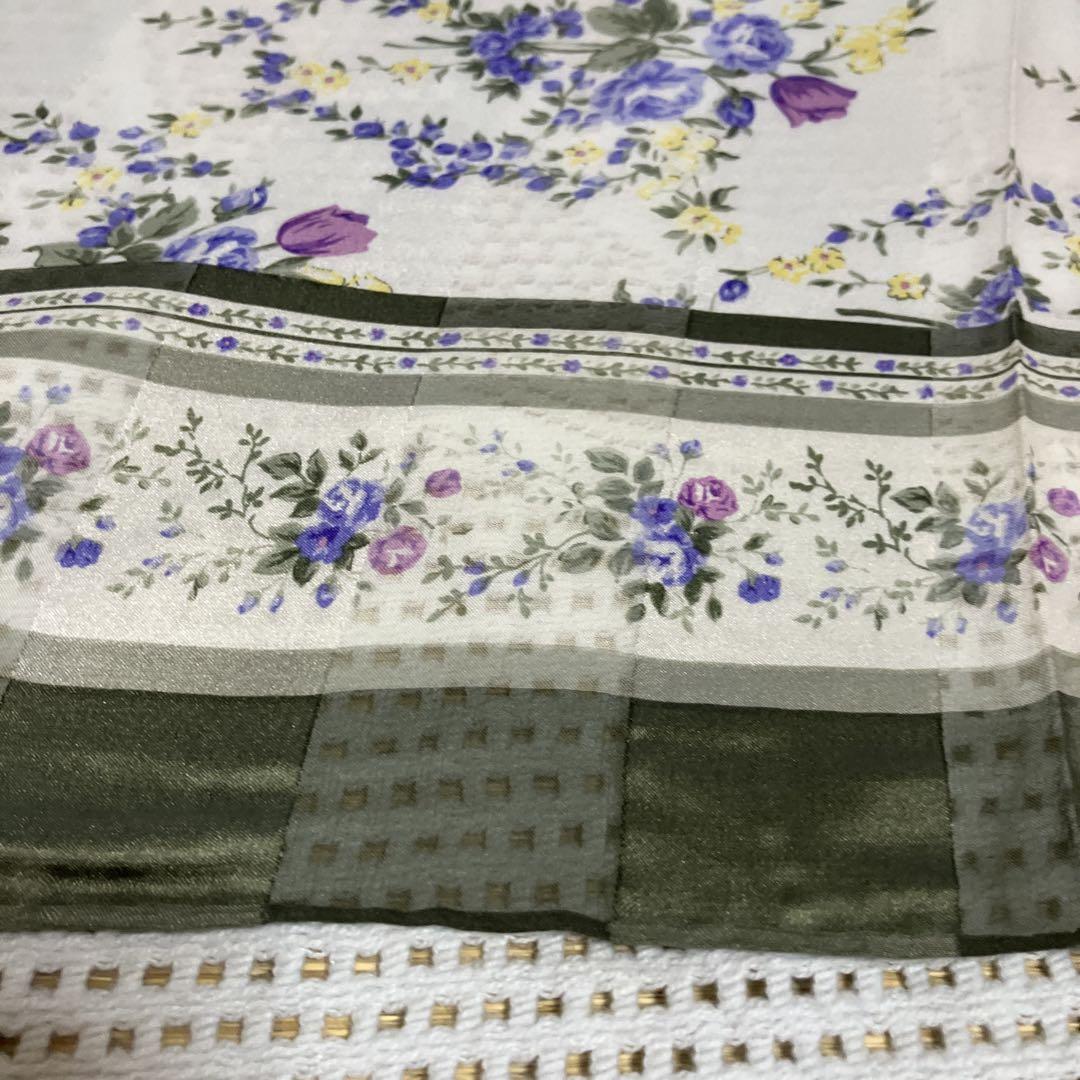 Christian Dior 花柄シルクスカーフ レディース