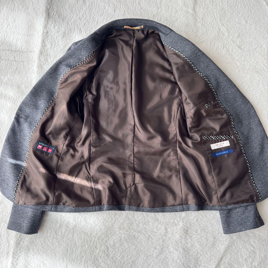 【めがね様✨】ORIHICA ウォッシャブルパンツスーツ　グレー　L ストレッチ