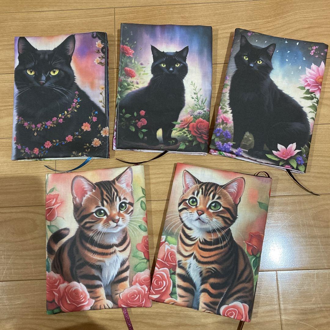 ★専用です★ブックカバー ハンドメイド 猫ちゃんパネル