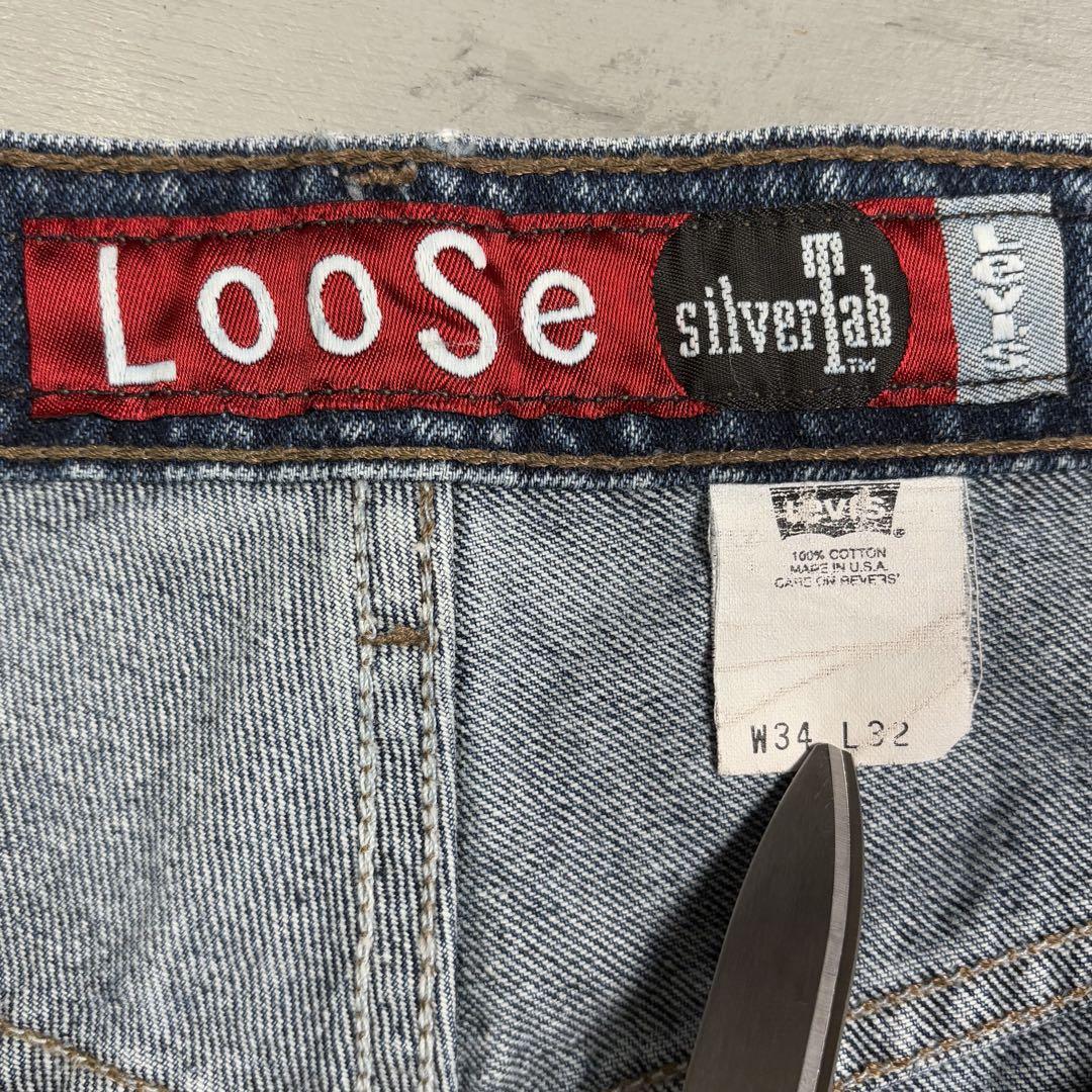 90's USA製 Levi's silverTab バギーデニム　ジーンズ　L