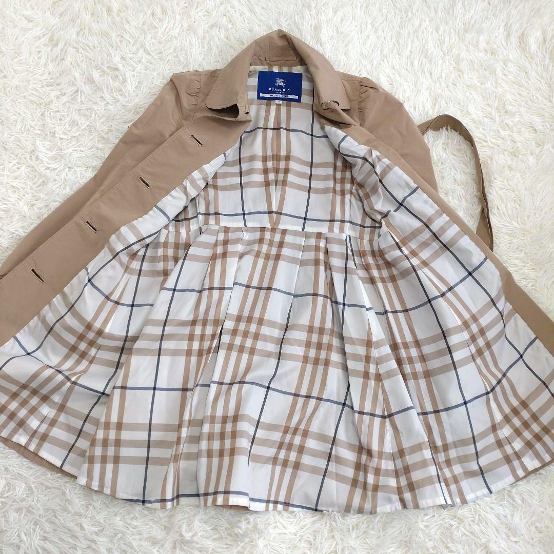 【極美品】バーバリーブルーレーベル　トレンチコート　スプリングコート　Aライン