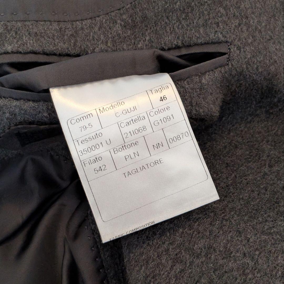 TAGLIATORE ウールカシミアフランネルソリッドチェスターフィールドコート