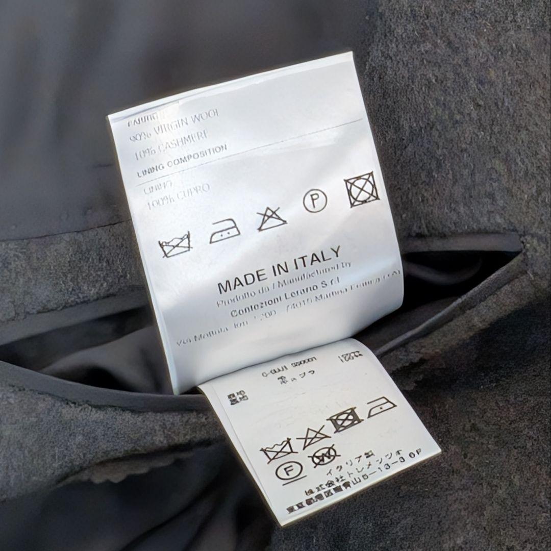 TAGLIATORE ウールカシミアフランネルソリッドチェスターフィールドコート