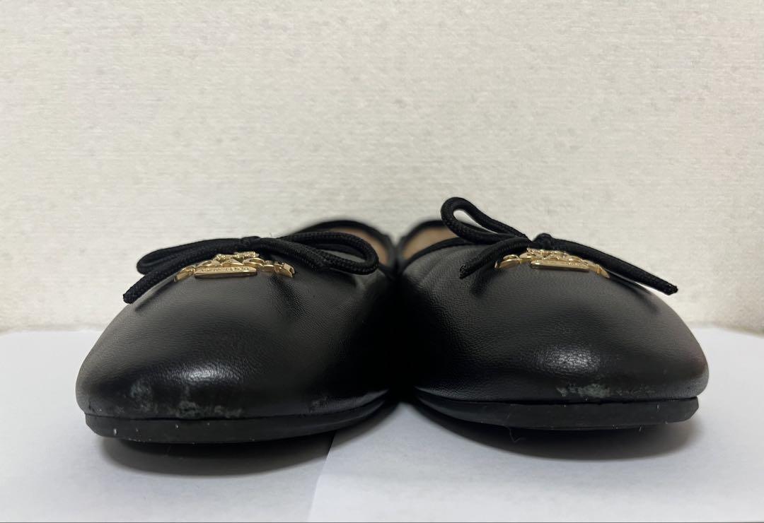 レザー（本革） ブラック（黒）系 Coach(コーチ) バレエシューズ
