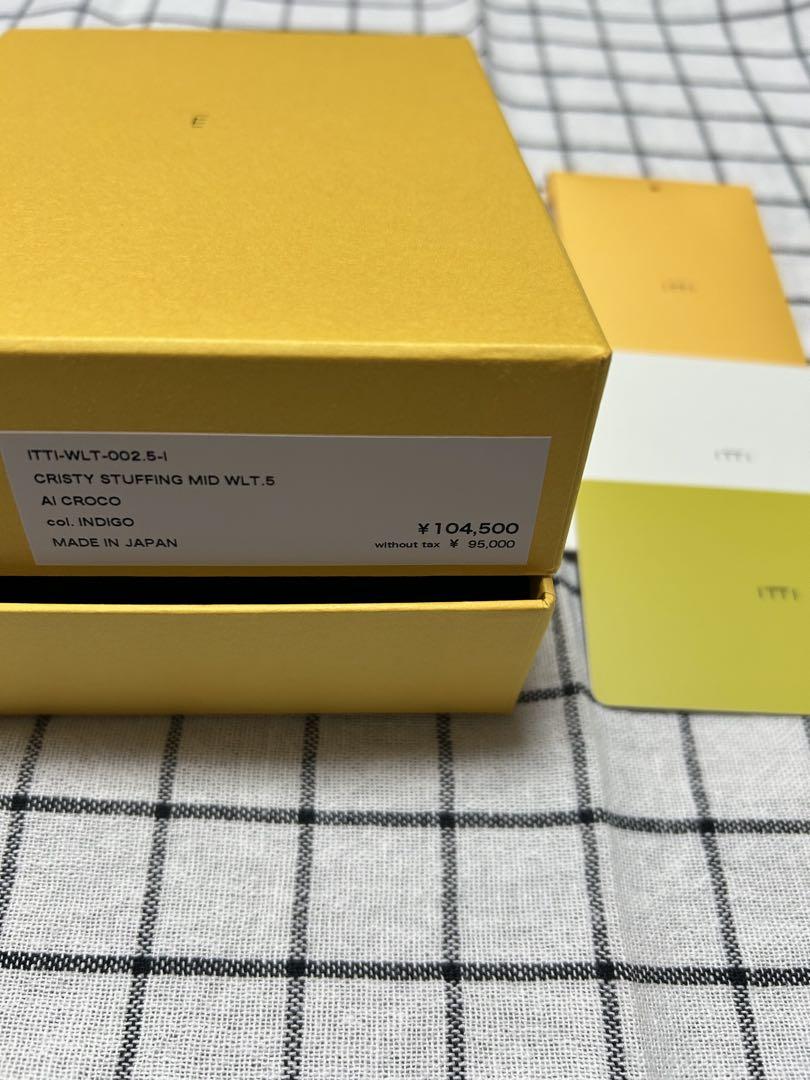 ITTI イッチ 財布　クロコダイル　INDIGO