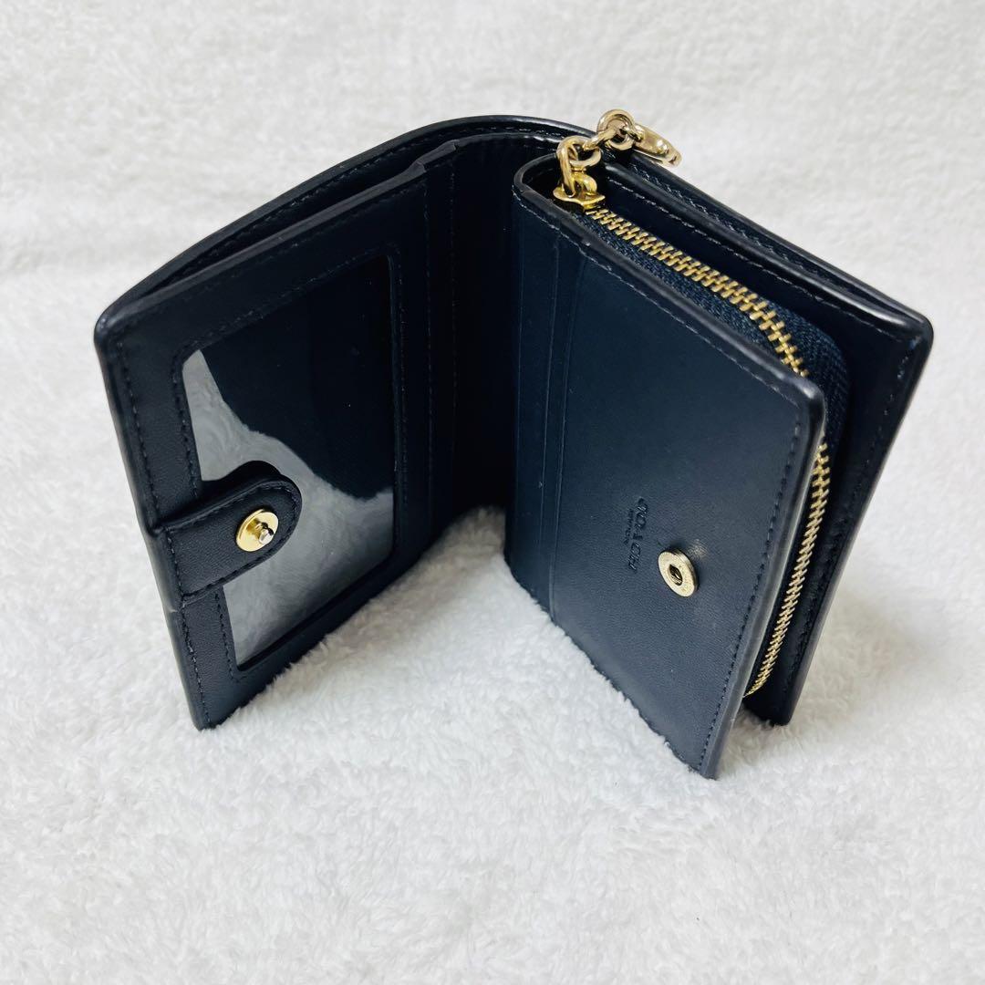 COACH コーチ 2つ折り財布 シグネチャー　袋付き
