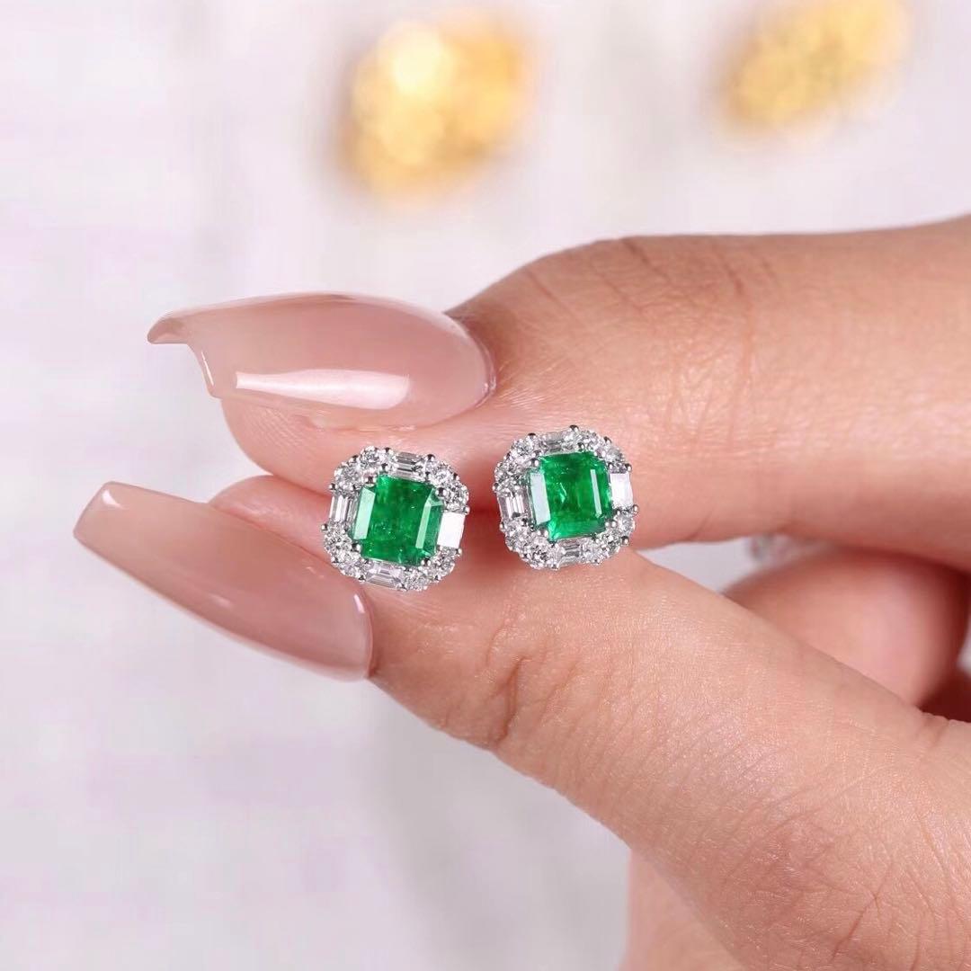 天然 エメラルド ダイヤモンド ピアス K18 | caesaulavirtual.com