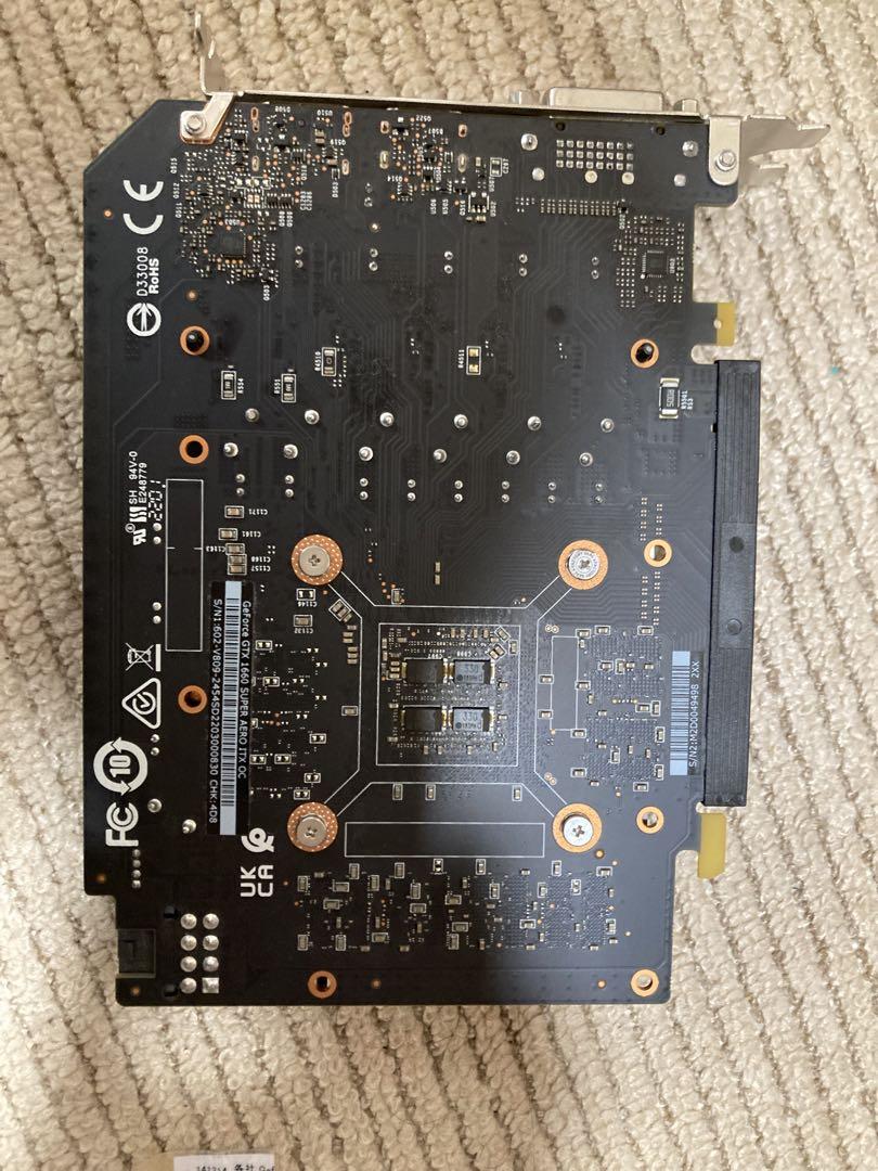 [ジャンク]MSI gtx1660super ファン無し