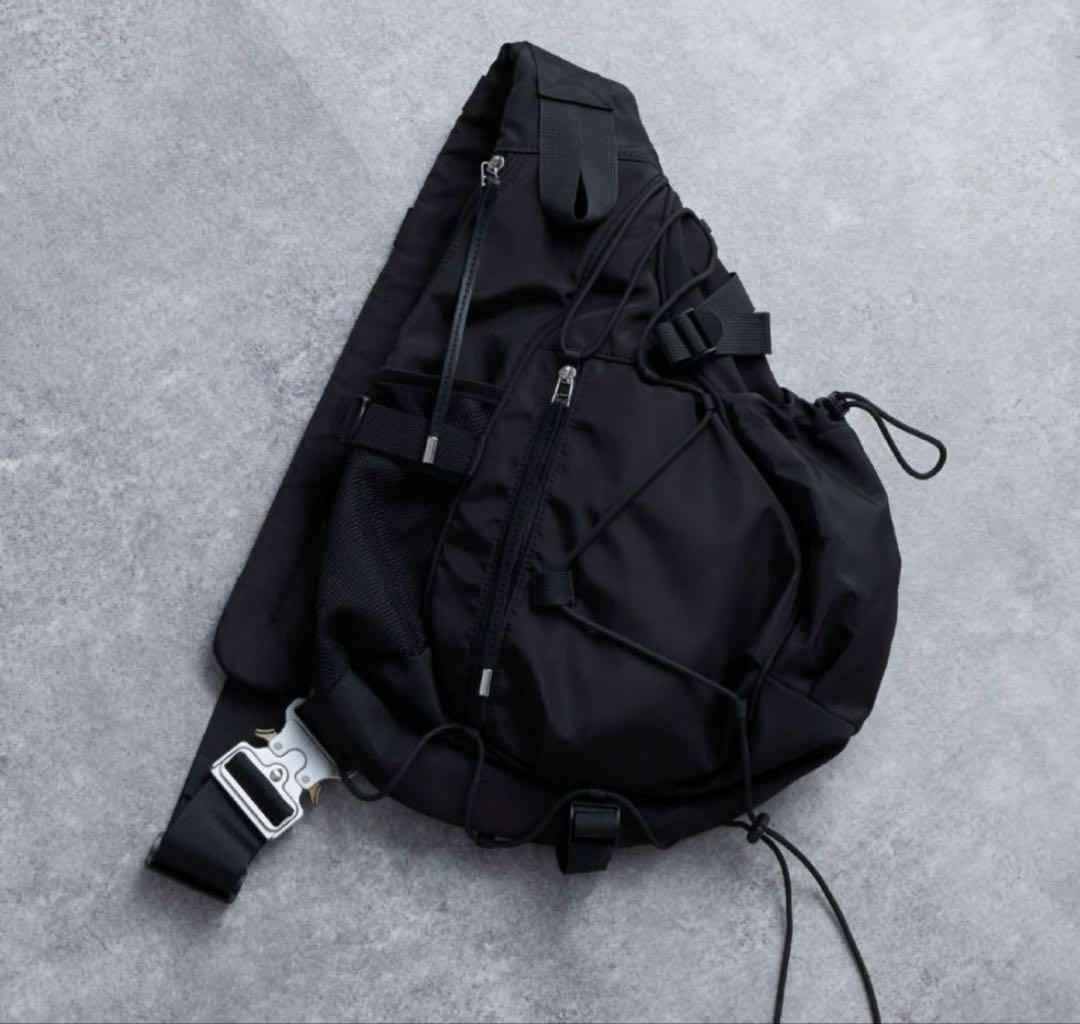 cobra buckle nylon one shoulder bag y2k