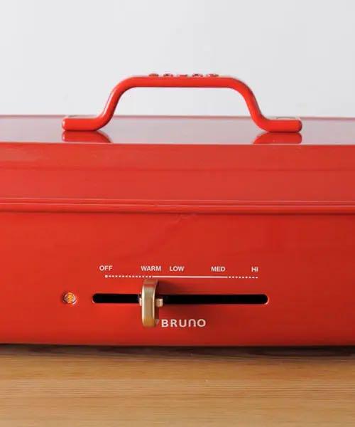 BRUNOホットプレートグランデサイズ 赤