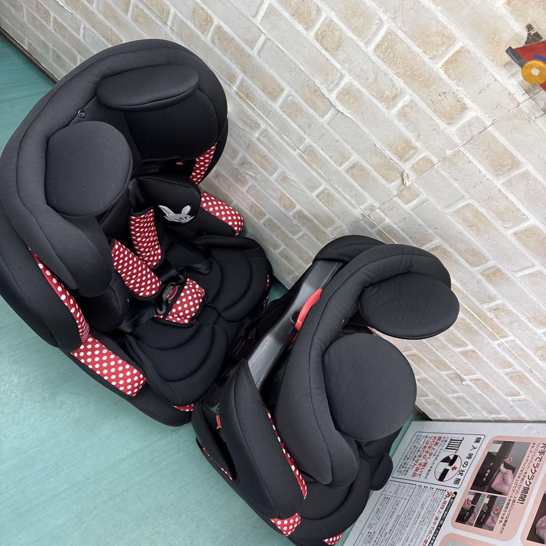 ミニーマウス チャイルドシート 2台 セット売り 西松屋 ミニーマウス チャイルドシート 2台 セット売り 西松屋