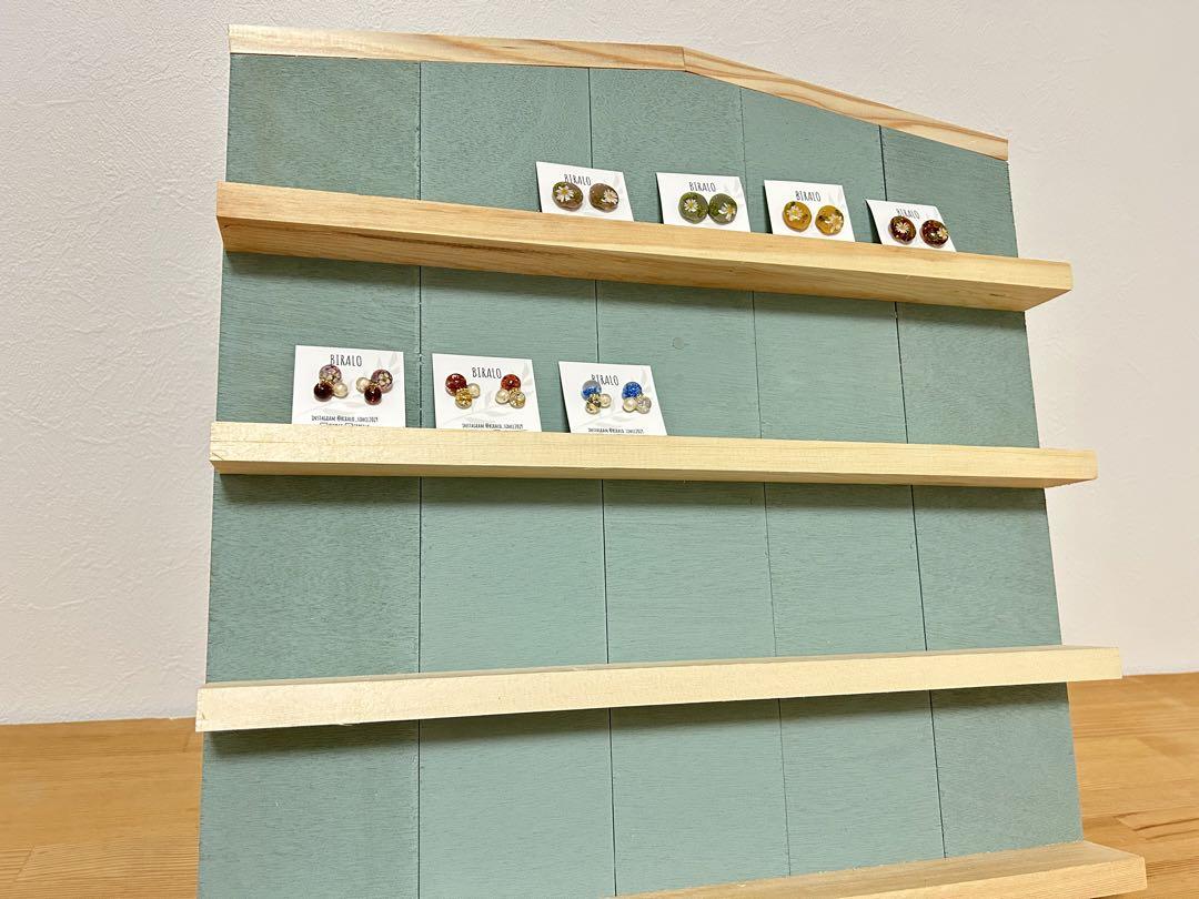 マルシェなどに☺︎ウッドで作ったハウス型ラック