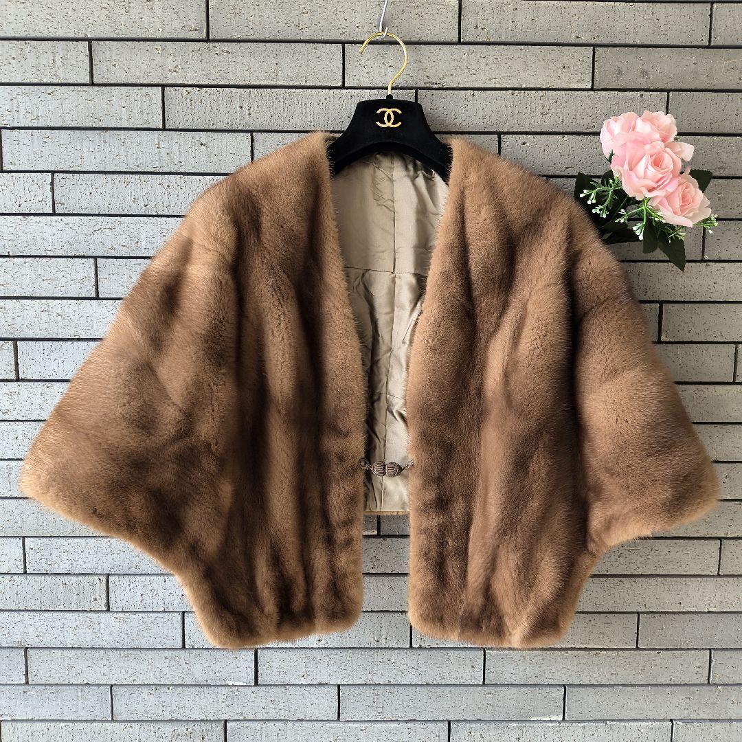 ♢【ハドソンズベイカンパニー】✨美品 高級ミンクショール