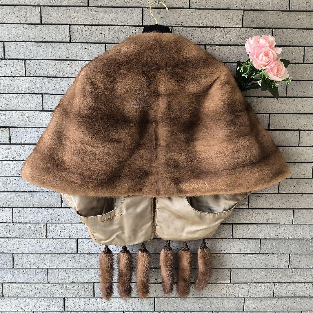 ♢【ハドソンズベイカンパニー】✨美品 高級ミンクショール
