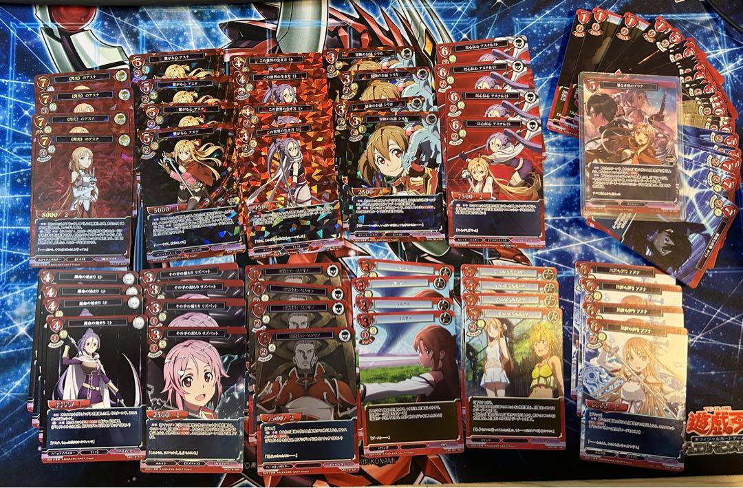 ビルディバイドSAOブースター赤UR以下4コン+箱PR4枚セット