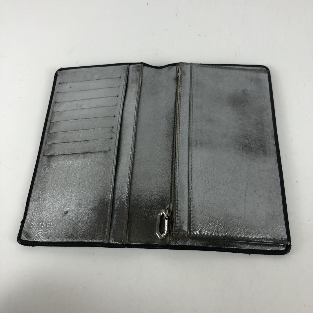CHANEL シャネル マドモアゼル 長財布 ブラック シルバー ブランド CHANEL シャネル マドモアゼル 長財布 ブラック シルバー ブランド