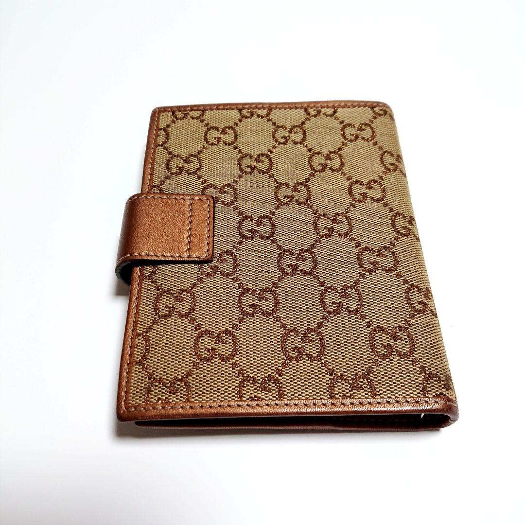 手帳カバー グッチ GUCCI ベージュ 6穴式 美品 新社会人 新生活