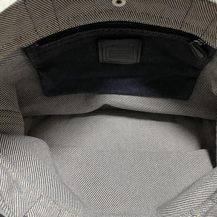 れなし⋉ 美品 デニム A4可 肩がけ 青 fLcvX-m76209793138 コーチ デニム キャンバス トートバッグ ありません