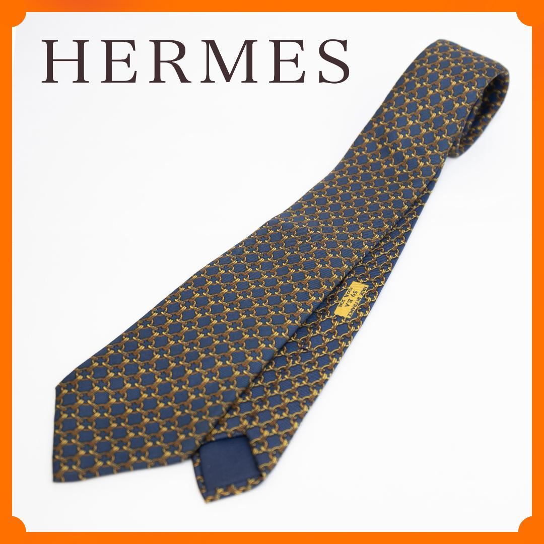 エルメス HERMES ネクタイ シルク100%小物