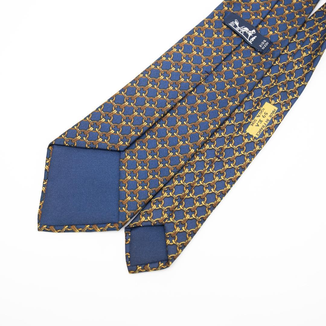 エルメス HERMES ネクタイ シルク100%