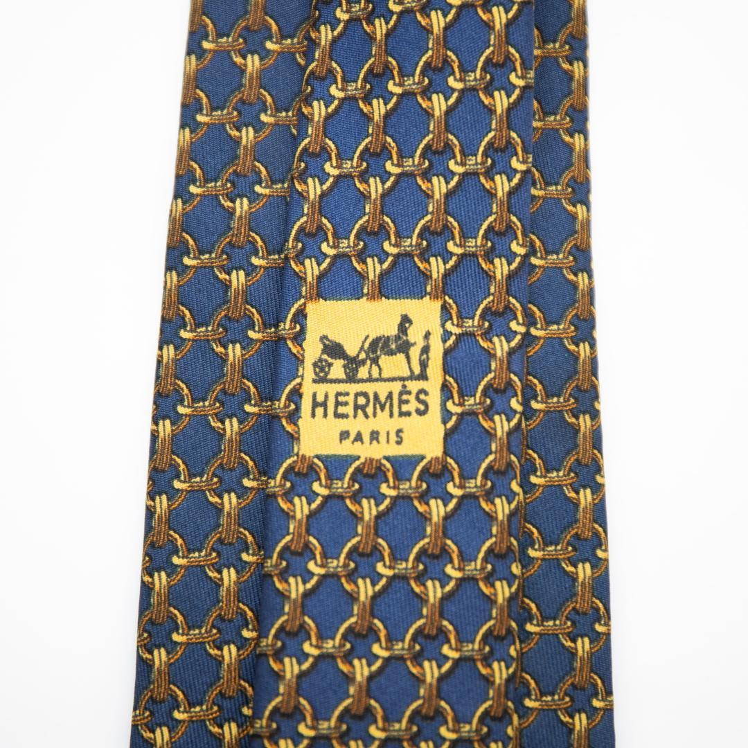 エルメス HERMES ネクタイ シルク100%