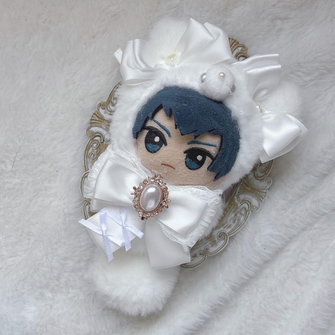 яоа:様ぬい服ふわふわ猫耳10cm 12cm いつぬい ちびぐるみ にじぱぺ