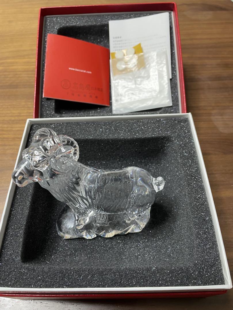 Baccarat バカラ　クリスタル 羊の彫刻
