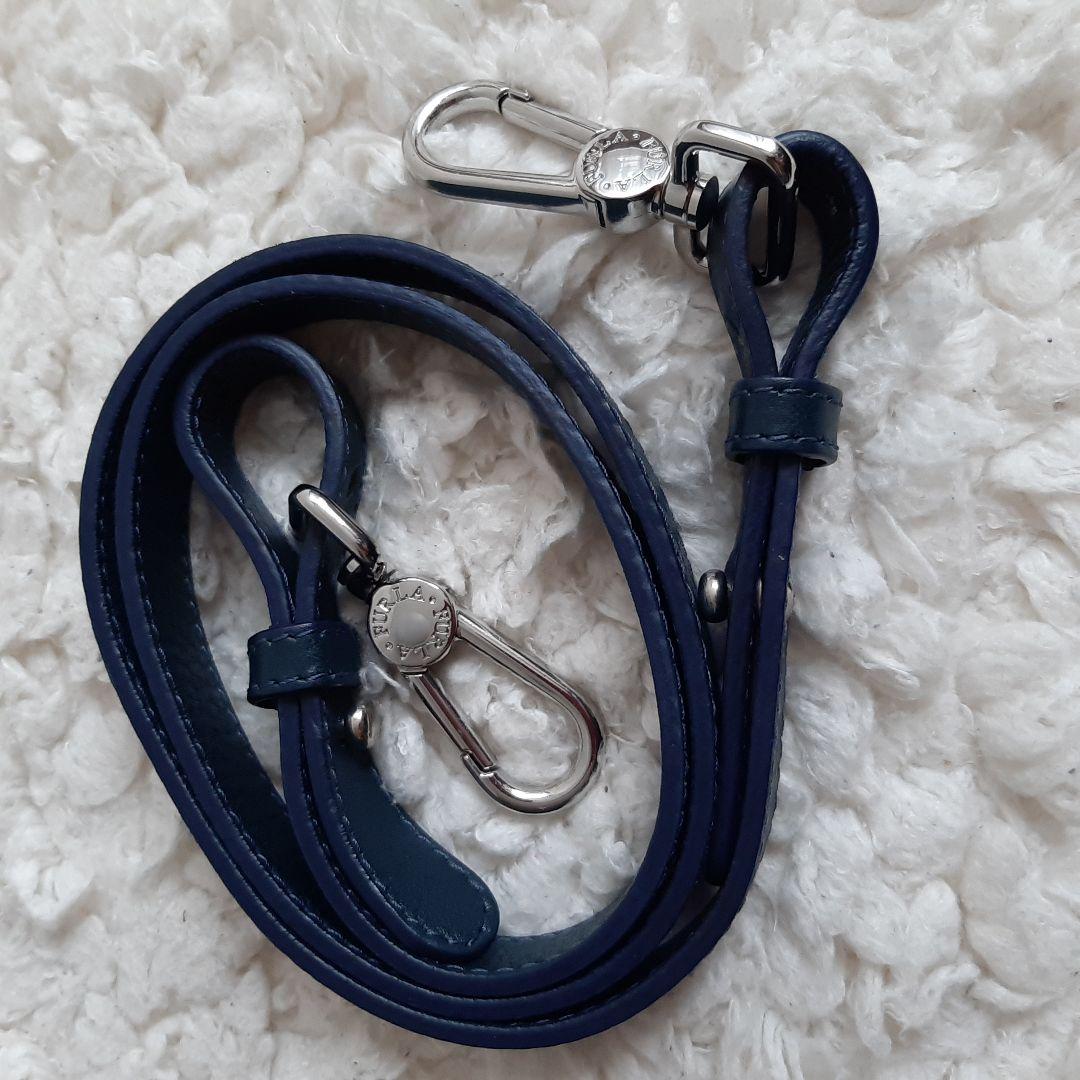 FURLA フルラ パイパー クロコ型押し ショルダーバッグ 2way ブルー FURLA フルラ パイパー クロコ型押し ショルダーバッグ 2way ブルー