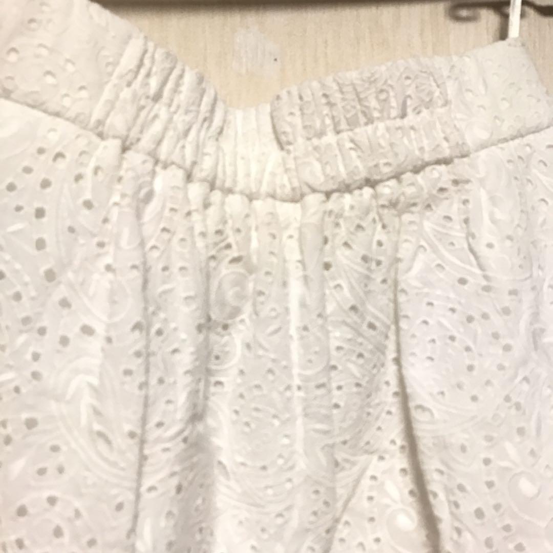 未使用　ANAYI ペイズリーレースパンツ　36 白 未使用 ANAYI ペイズリーレースパンツ 36 白 - メルカリ