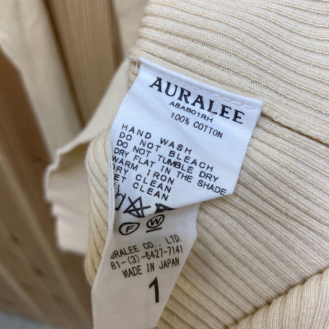 AURALEE ボートネック リブニット 1 LbWZ2-m76225558156 for RON HERMAN 高品質安い