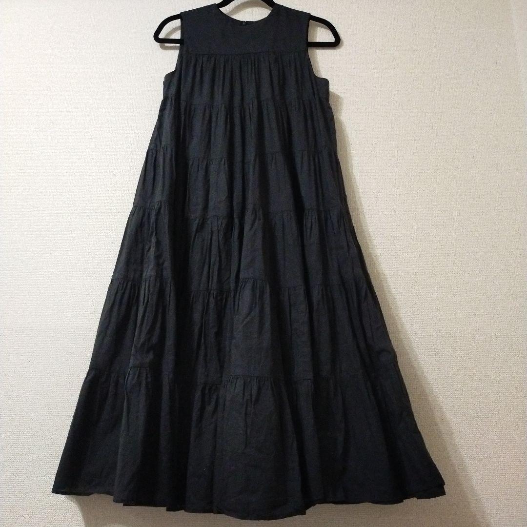 MARIHA ミューズのドレス ショート ブラック オニキス ティアード