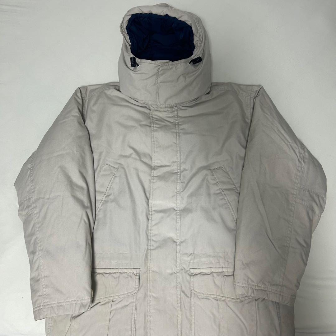 90s LAND S END ダウンジャケット M オフホワイト グースダウンM・LANDS'END