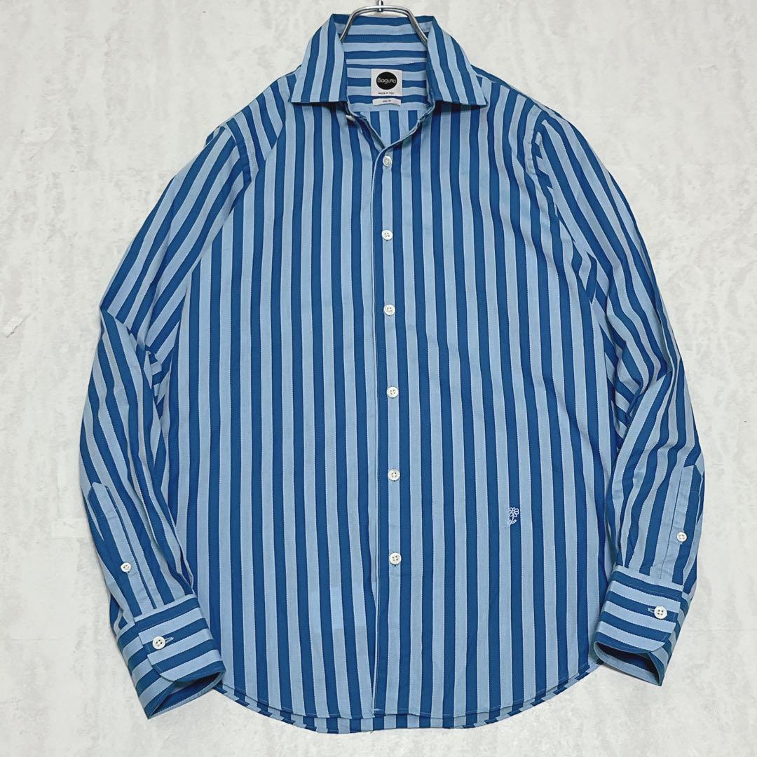 美品『Bagutta バグッタ』ロンドンストライプシャツ イタリア製 39 綿