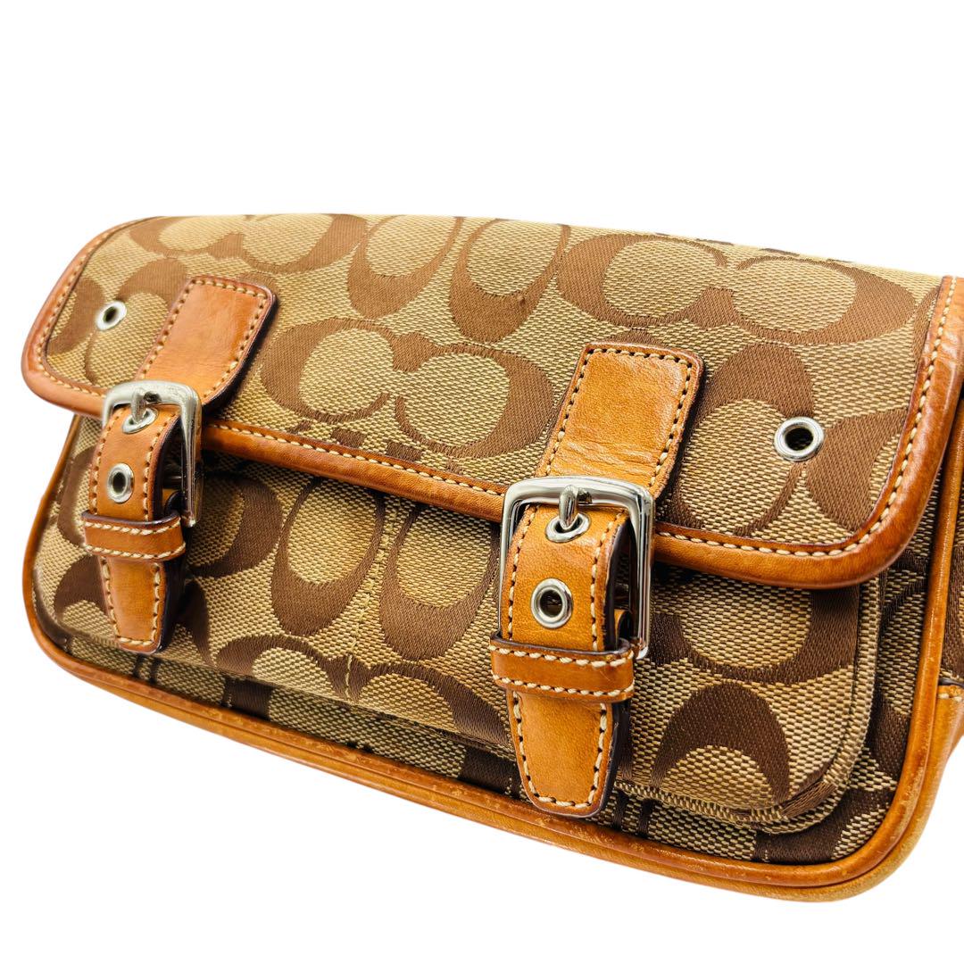 COACH コーチ ショルダーバッグ シグネチャー 肩掛け可 6844 クロス