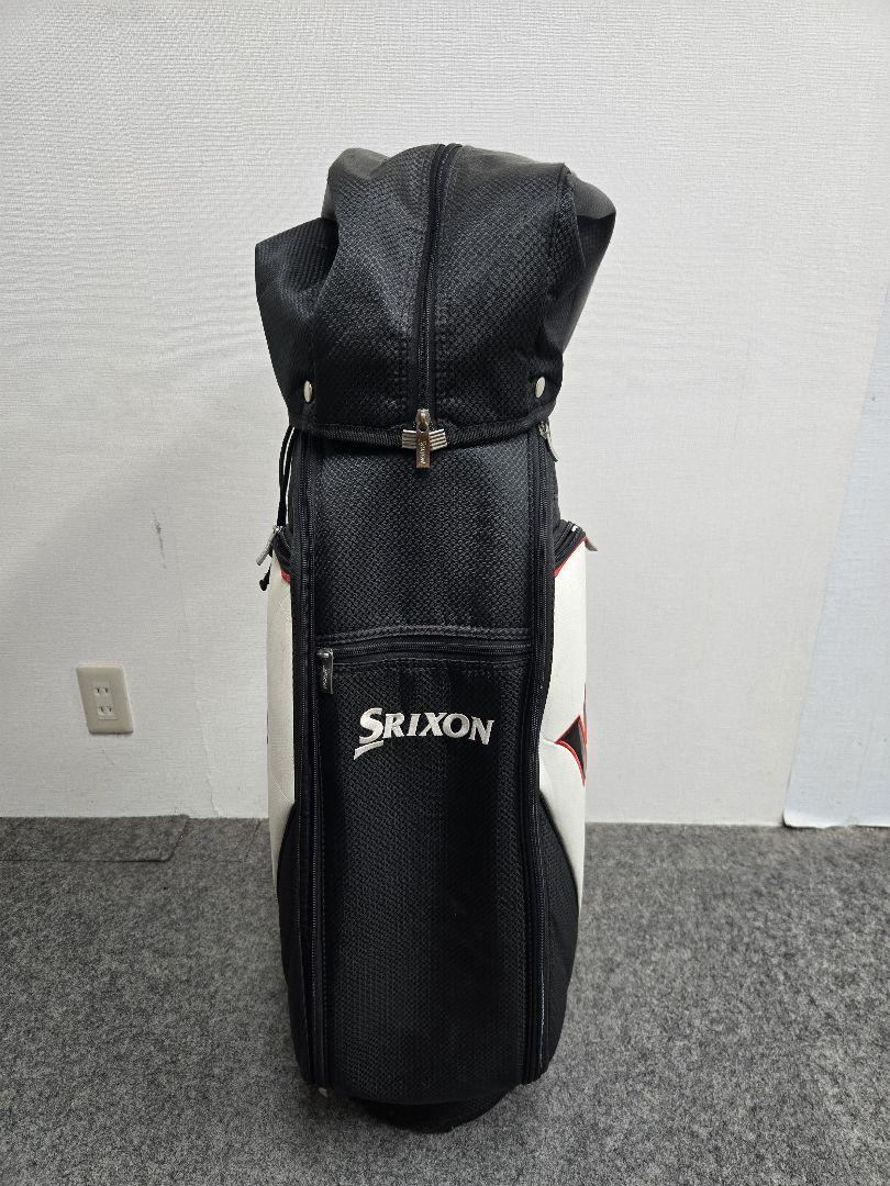 Srixon キャディバッグ 黒/白 SRIXON スリクソン ゴルフ キャディバッグ【黒×白】中古