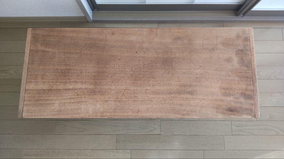 木製　長方形　ローテーブル 金属脚付き　折り畳み可 木製 長方形 ローテーブル 金属脚付き 折り畳み可 - 座卓
