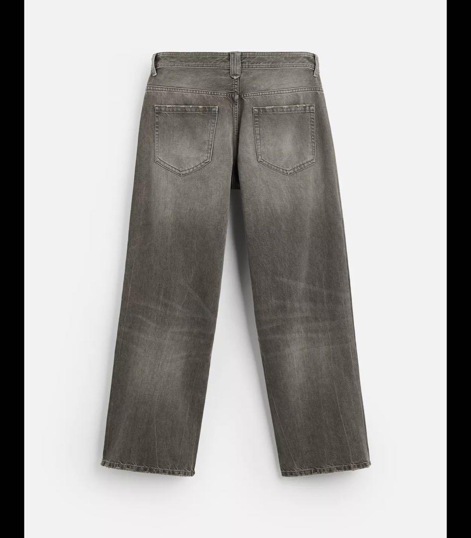 ZARA ザラ シームディテール バギー デニムパンツ EU38 JP30 ZARA ザラ シームディテール バギー デニムパンツ EU38 JP30
