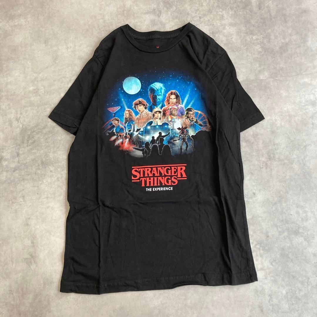 ストレンジャーシングス ネットフリックス Tシャツ エル M 黒