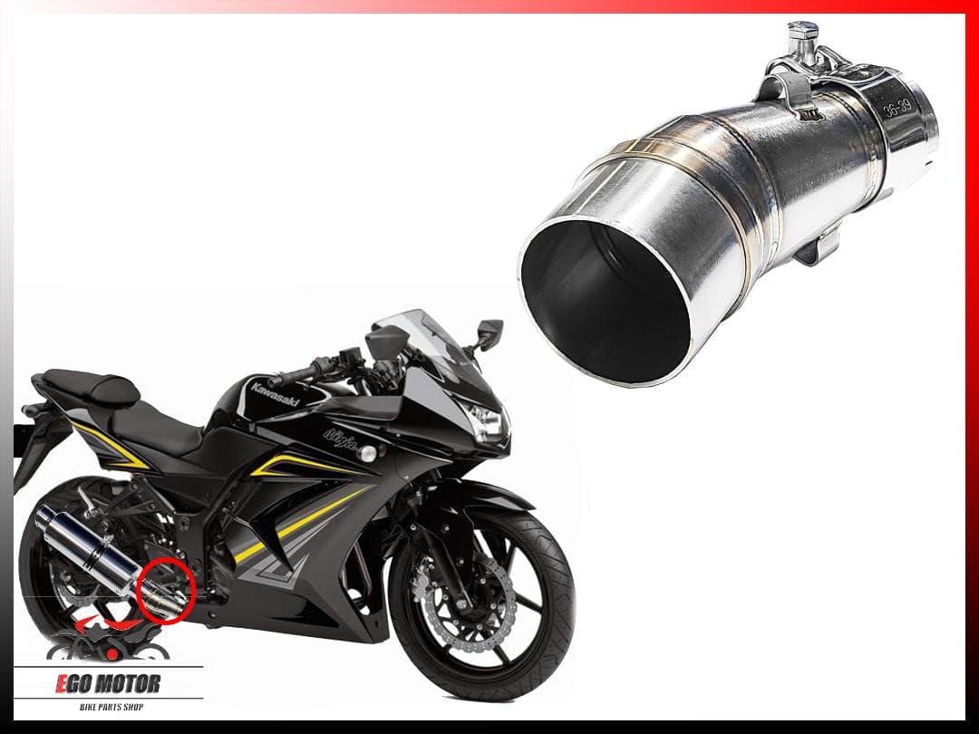 サイレンサー 変換アダプター 純正エキパイ対応 中間パイプ Z900RS 用 サイレンサー 変換アダプター 純正エキパイ対応 中間パイプ Z900RS 用