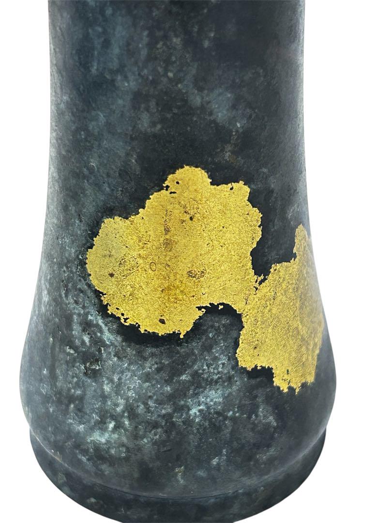 秦蔵六 塗金銅花器 素帯觚式 共箱 - メルカリ