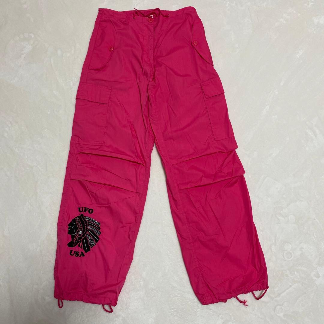 UFOカーゴパンツ ピンク サイズM (フィットネスZUMBA エアロビクス‥)